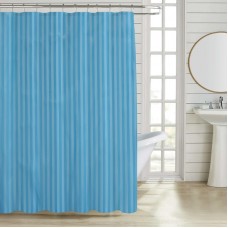 Штора для ванной из полиэстера Zerix SCT-004-180x180 (Цвет голубой) (ZX4995)