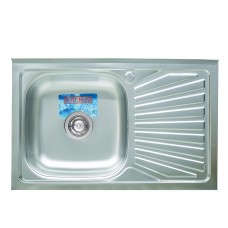 Кухонная мойка из нержавеющей стали Platinum ПОЛИРОВКА 8050 L (0,7/160 мм)