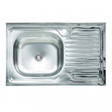 Мойка кухонная из нержавеющей стали Platinum 8050 L (0,4/120 мм)