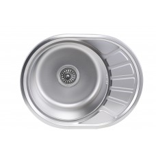 Кухонная мойка из нержавеющей стали Platinum САТИН 5745 (0,6/170 мм)
