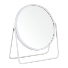Trento Зеркало круглое настольное металл, белое(54392)