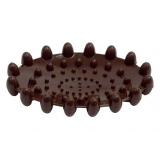 Мыльница овальная звезда Arino, шоколад (36601)