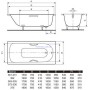 Сталева ванна Kaldewei Saniform Plus 1,4х70 mod 360-1 3,5mm (111500010001)