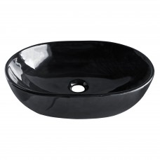 Раковина накладная на столешницу VOLLE BLACK AMADEUS M черный (13-06-06Black) 48х35х14,5 см