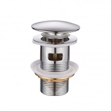 Донный клапан для умывальника с переливом MIXXUS POP-UP-03 1 1/4'' (кнопка) (MI6135)