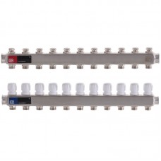 Коллекторный блок с термостат. клапанами EUROPRODUCT EP.S1100-11 1"x11 (EP4998)