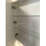 Дзеркальна шафа у ванній кімнаті 80 см з підсвічуванням ЮВВІС Ельба Z-80 (світильник LED)