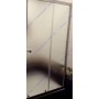 Душова шторка скло KO&PO 7053 F (170 см) двосекційна розсувна мат.