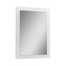 Зеркало Аура 50 белый глянец
