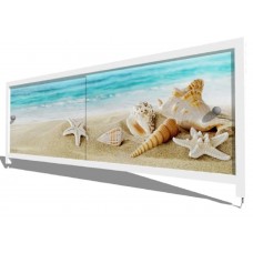 Экран под ванну 120х55 см VERONA PREMIUM с рисунком берег моря (усиленный)
